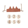 7PC Brown Hat