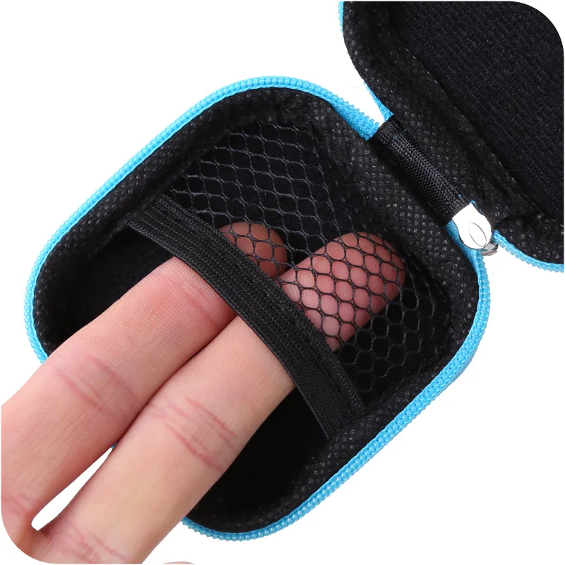 Minicaja cuadrada de EVA para auriculares, caja de almacenamiento compatible con Bluetooth, organizador de cables, novedad - imagen 3