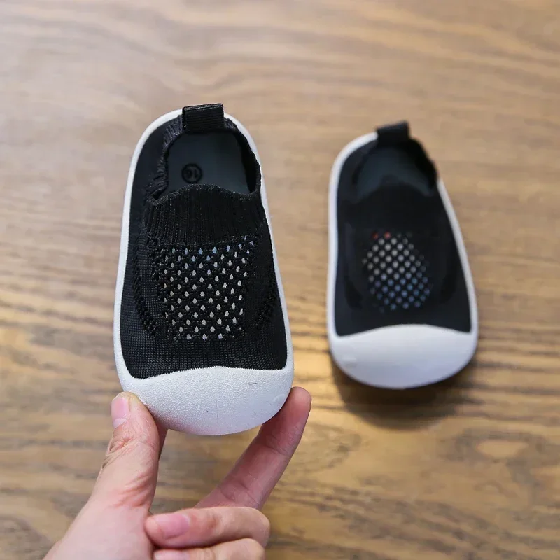 Zapatos para niños pequeños, zapatos informales de punto para bebés y niños, zapatos cómodos y transpirables para primeros pasos para primavera y otoño - imagen 5