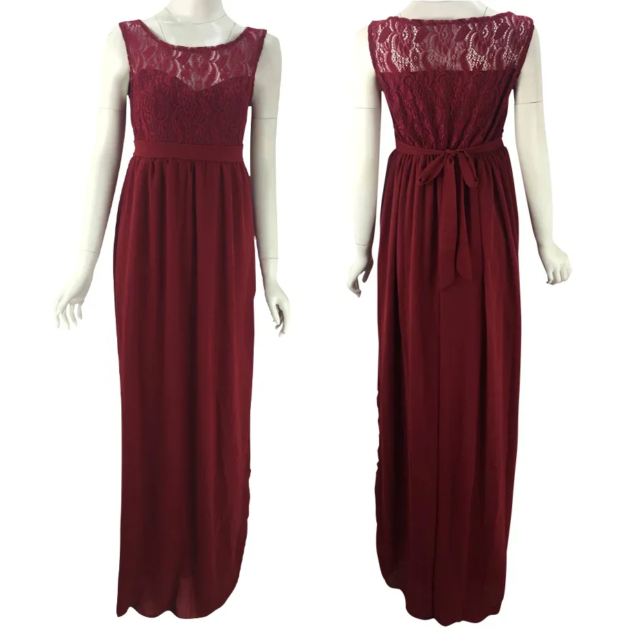 Maxivestido maternidad encaje para fotos embarazo - imagen 5