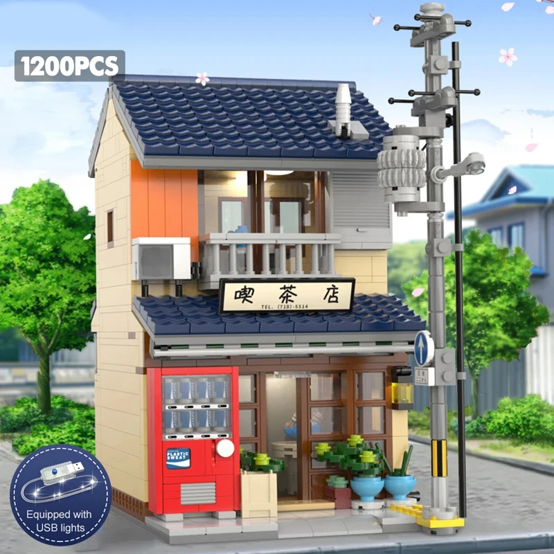 Bloques de construcción Casa de Té Japonesa para niños – Set de ladrillos