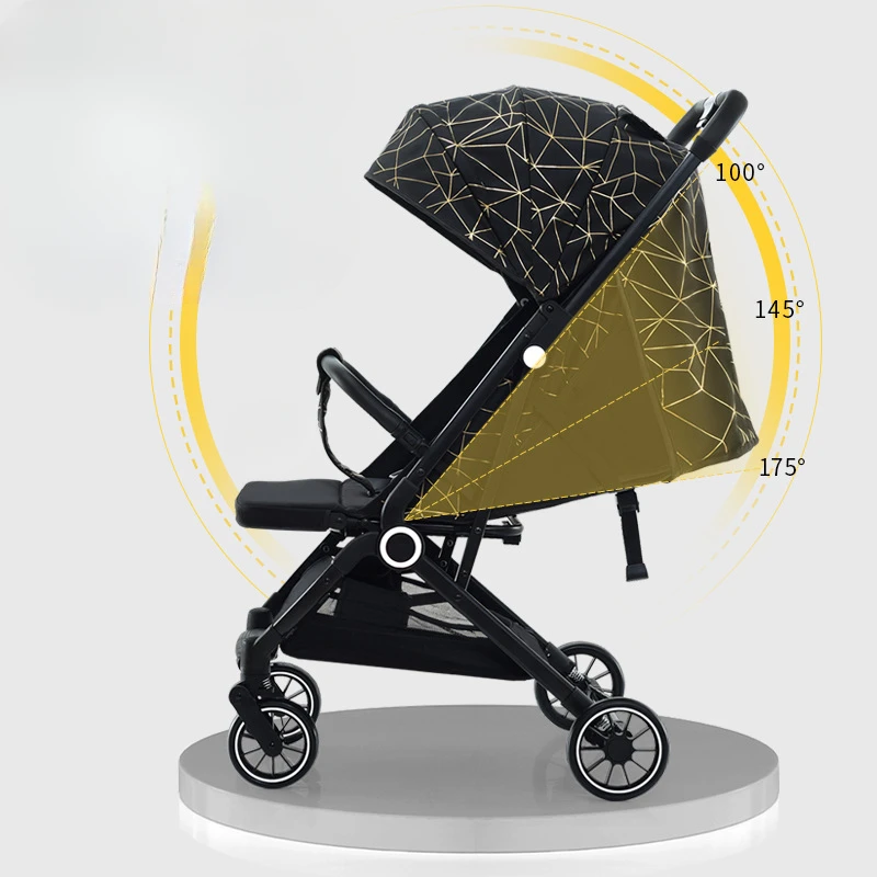 Cochecito bebé ligero con dosel ajustable y asiento reclinable