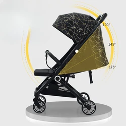 Cochecito bebé ligero con dosel ajustable y asiento reclinable