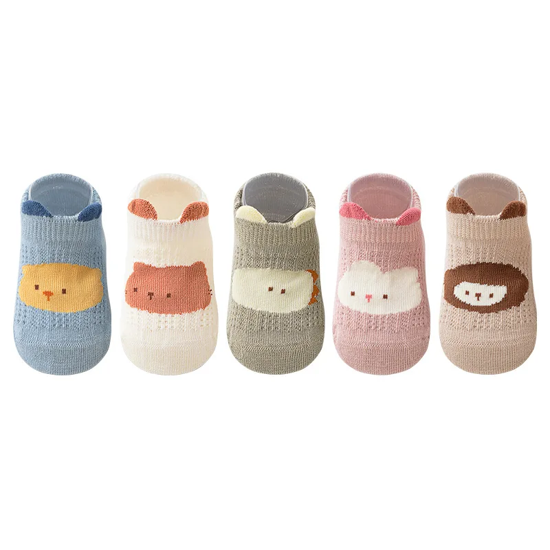 Calcetines bonitos de dibujos animados para bebé de 1 a 5 años, calcetines suaves antideslizantes de tubo medio, calcetines cálidos de algodón para invierno, calcetines bonitos para niños y niñas - imagen 2