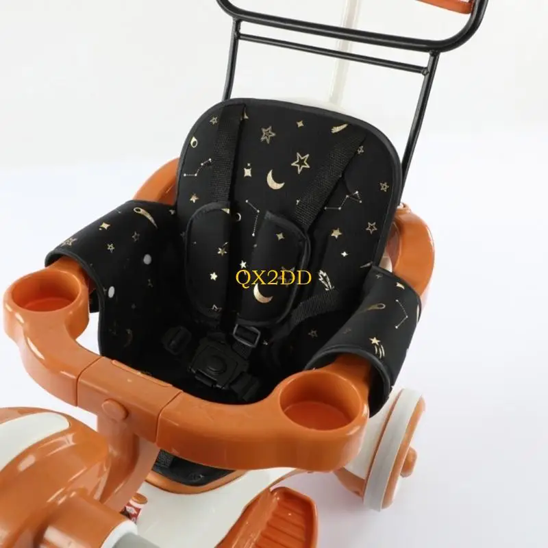 QX2D Cojín multiusos para asiento con respaldo alto para bebé, arnés seguridad puntos, cojín asiento Compatible - imagen 3