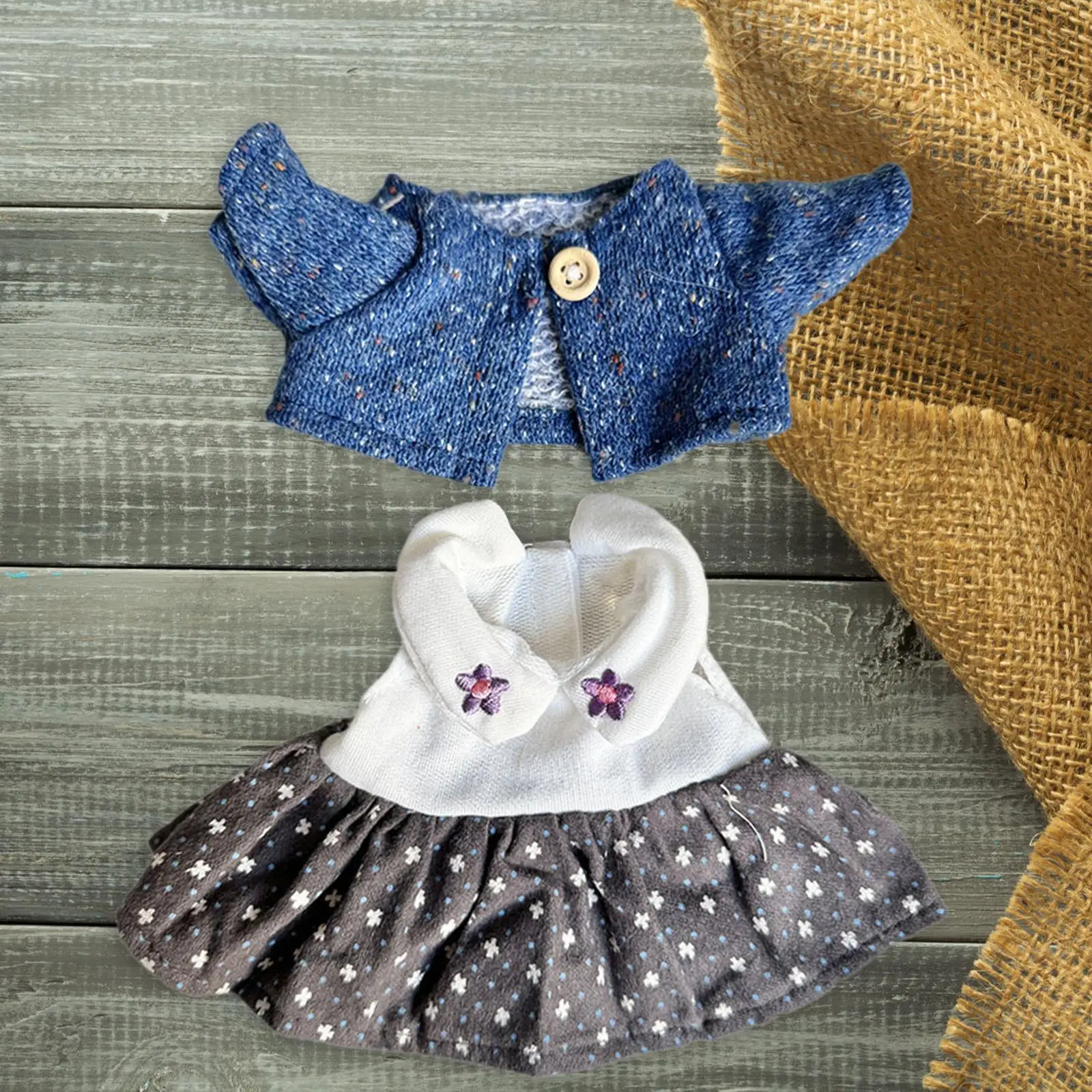 Doll Dress Outifits Photo Props Alive Cute Doll Clothes Suit for 20cm Dolls