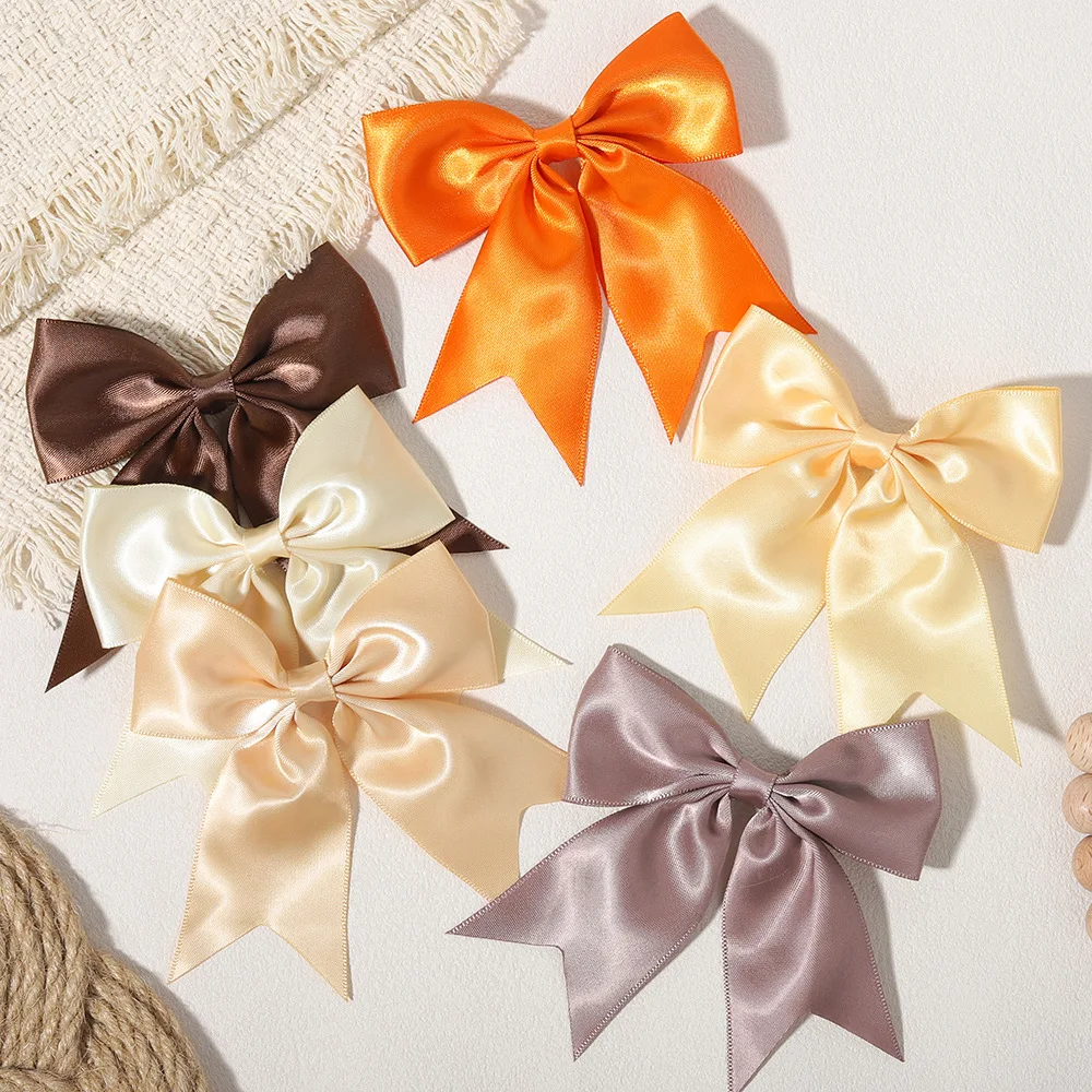 Color Candy Clips para pelo con lazo de cinta - niñas hechas a mano - imagen 2
