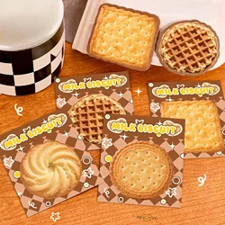 Bonitos notas adhesivas de galletas, libretas de bolsillo creativas, blocs de notas reutilizables para estudiantes, suministros escolares, papelería de oficina