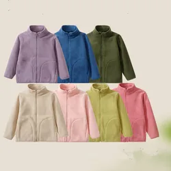 Ropa de otoño e invierno para niños y niñas, abrigo para bebé, ropa de Color sólido para niños, disfraz grueso a juego para padres e hijos