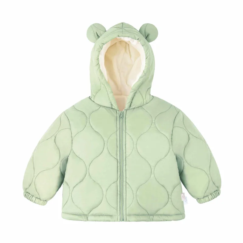 Parka infantil acolchada con capucha para el invierno - imagen 2