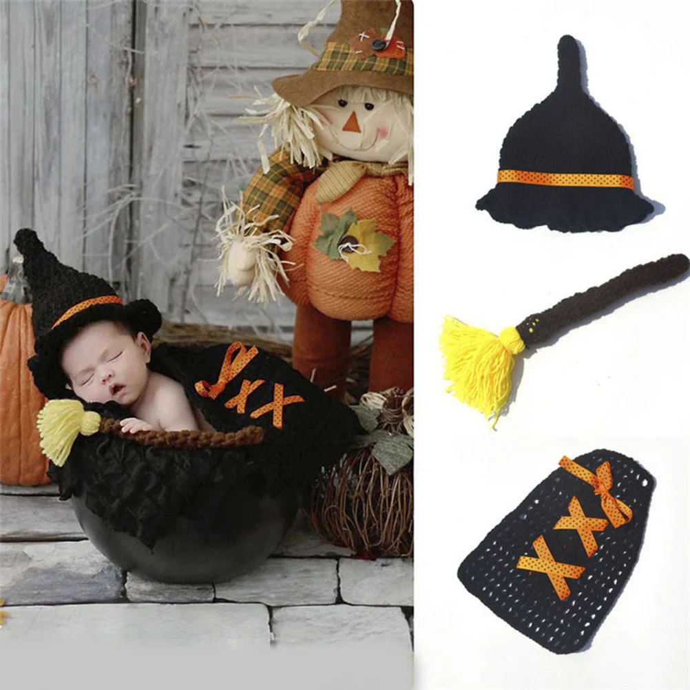 Trajes para tomar fotografías para bebés Conjunto de disfraz de punto para recién nacidos Material suave de primera calidad Perfecto para disparar y ocasiones especiales - imagen 2