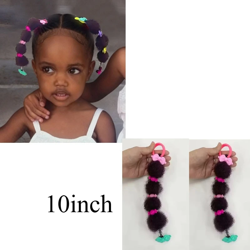 Extensiones Marley para coletas y afro puff – Para niñas - imagen 4