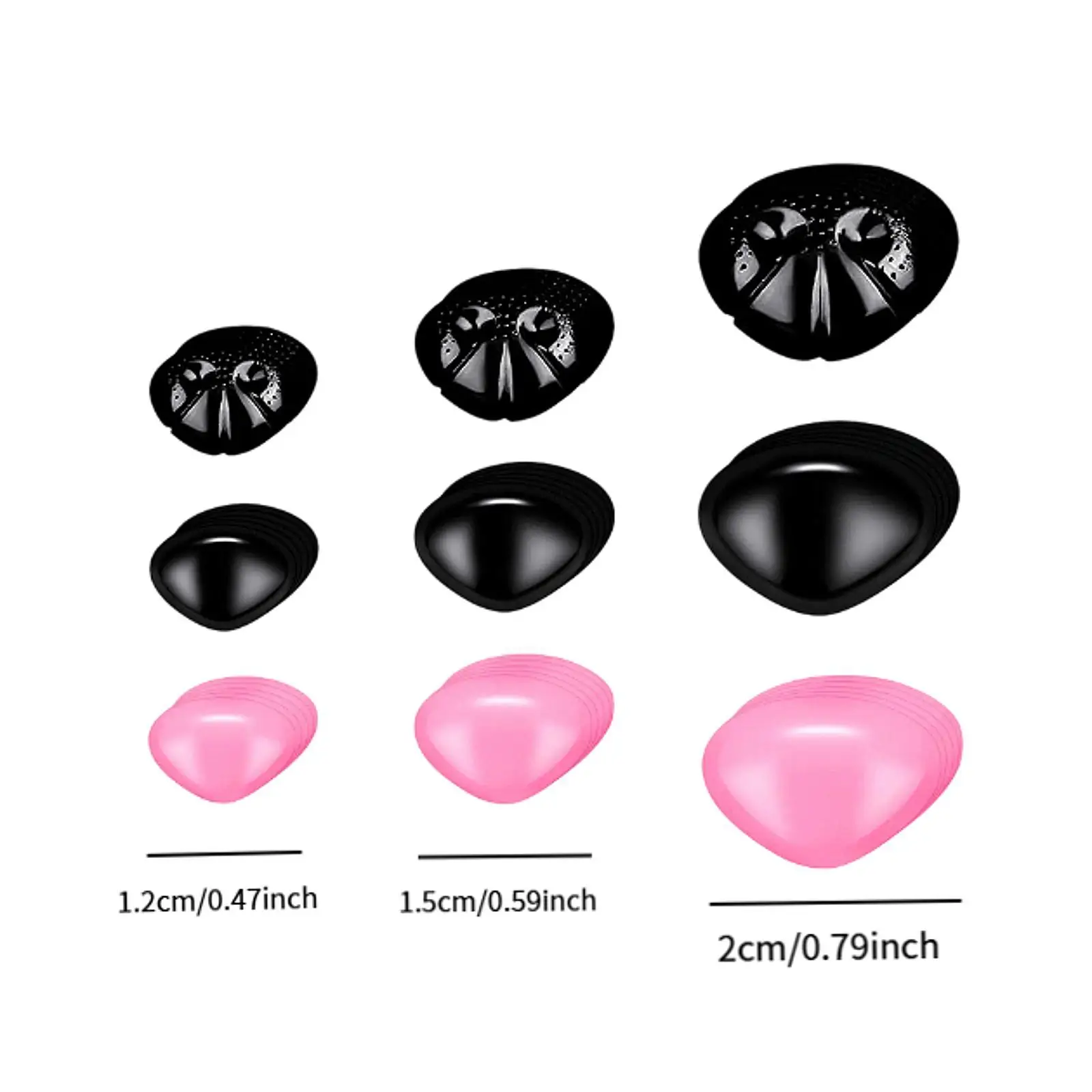 90x Safe Noses Accessories Crafts Making Supplies with Washers for Dog Plushies Toys Stuffed Animals Crochet Bears Doll Making