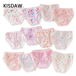 Calzoncillos de algodón con estampado floral para niñas de 2 a 10 años