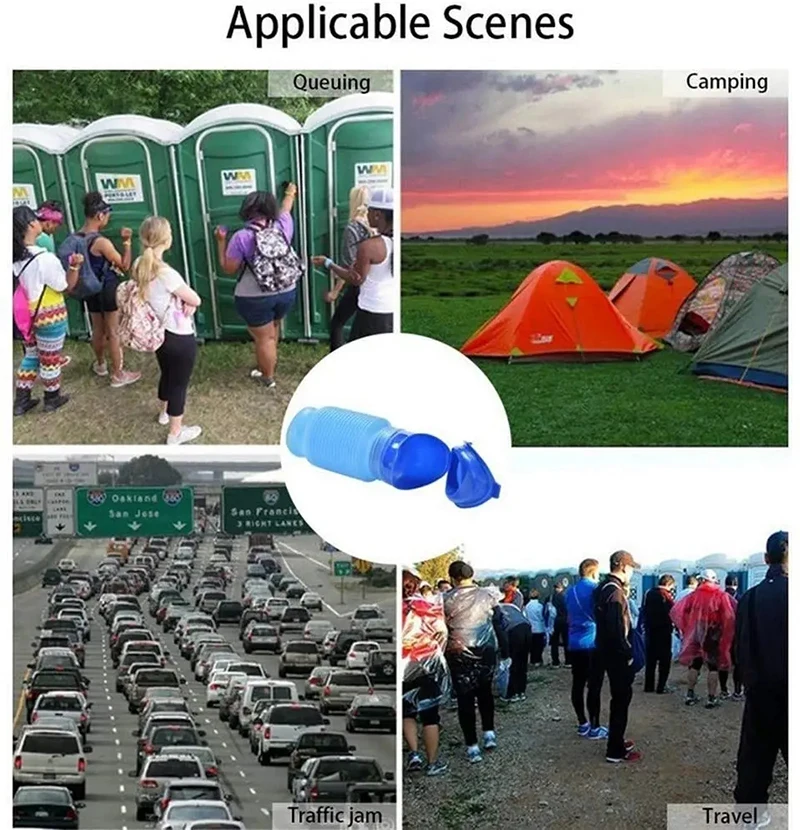 Un collage de imágenes que muestran a las personas en un campo un área de campamento y una carretera ocupada