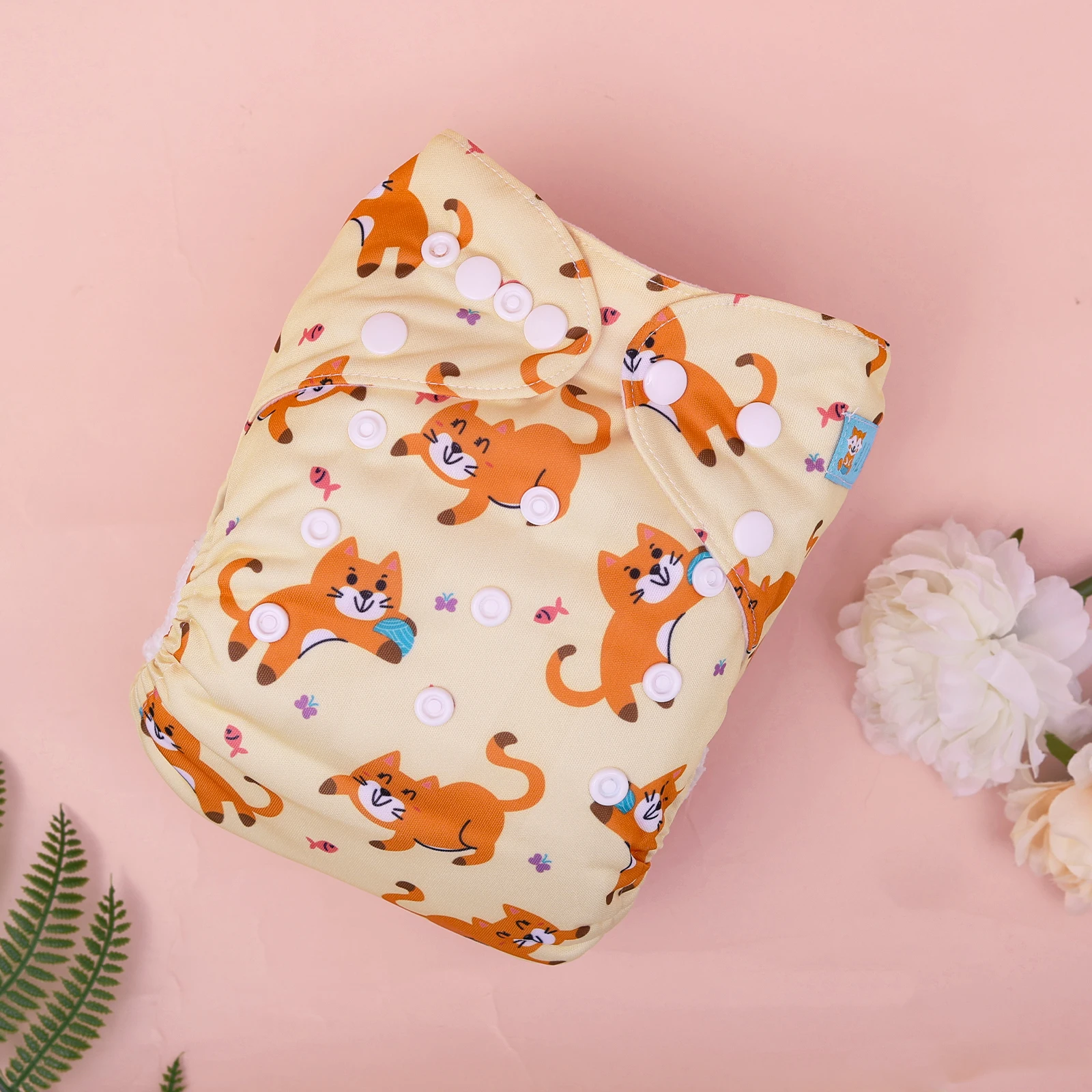 1 pañal para bebé ALVABABY pañal de tela para bebé reutilizable posición Digital bolsillo pañal Shell