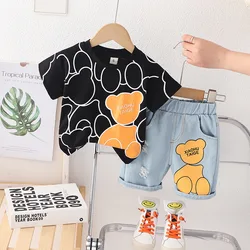 Conjunto de verano niño – Camiseta y shorts de dibujos animados