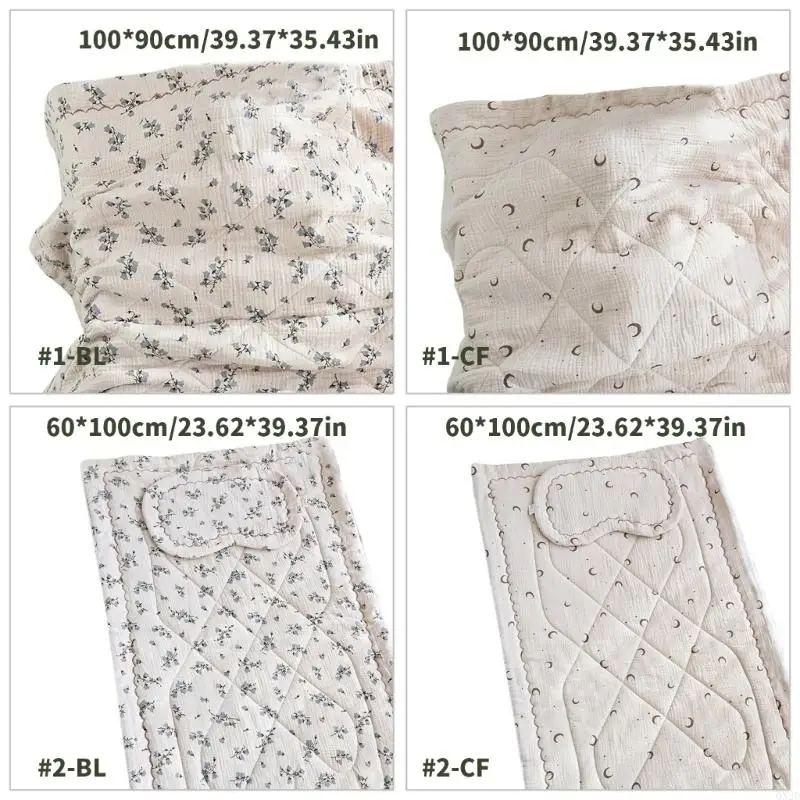 Almohadilla transpirable de algodón para cuna – Estampada infantil - imagen 4