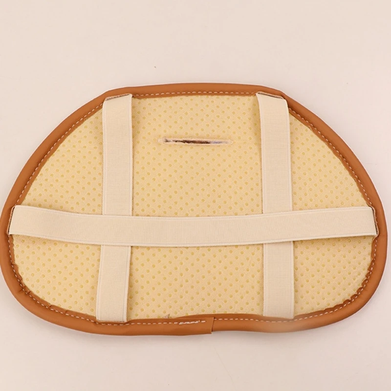 1 Juego de cojín de asiento de cochecito de bebé cálido de felpa de invierno, carro Universal para niños, soporte para cabeza y cuerpo, almohadillas de forro de asiento con cinturón fijable - imagen 4