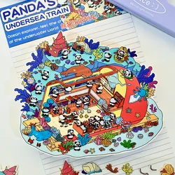 Pegatinas DIY de paisaje mundial miniatura – PET descompresión