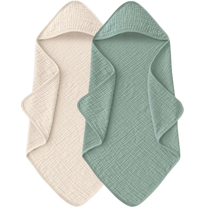 Toalla de bebé con capucha 100% algodón suave súper absorbente envoltura de baño manta Poncho para recién nacido manta transpirable - imagen 4