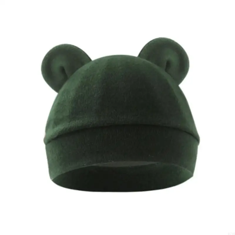 D7YD Gorro suave y transpirable para bebés recién nacidos, gorros fetales algodón para 0 a 3 meses, gorro cómodo para bebés, - imagen 3