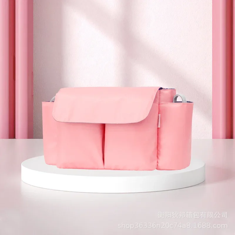 Bolsa para cochecito de bebé, bolsa colgante para bebé, almacenamiento de coche de paisaje alto, bolsa de mamá, accesorios impermeables de gran capacidad - imagen 4