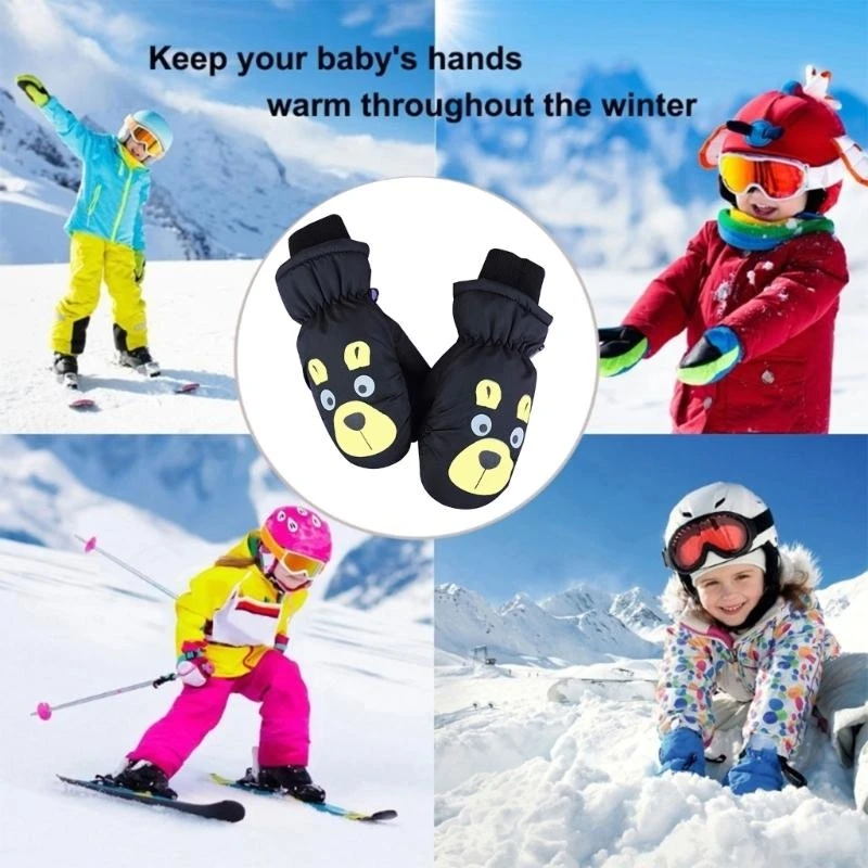 M76C Guantes esquí para niños elegantes y funcionales, perfectos para aventuras invierno - imagen 2