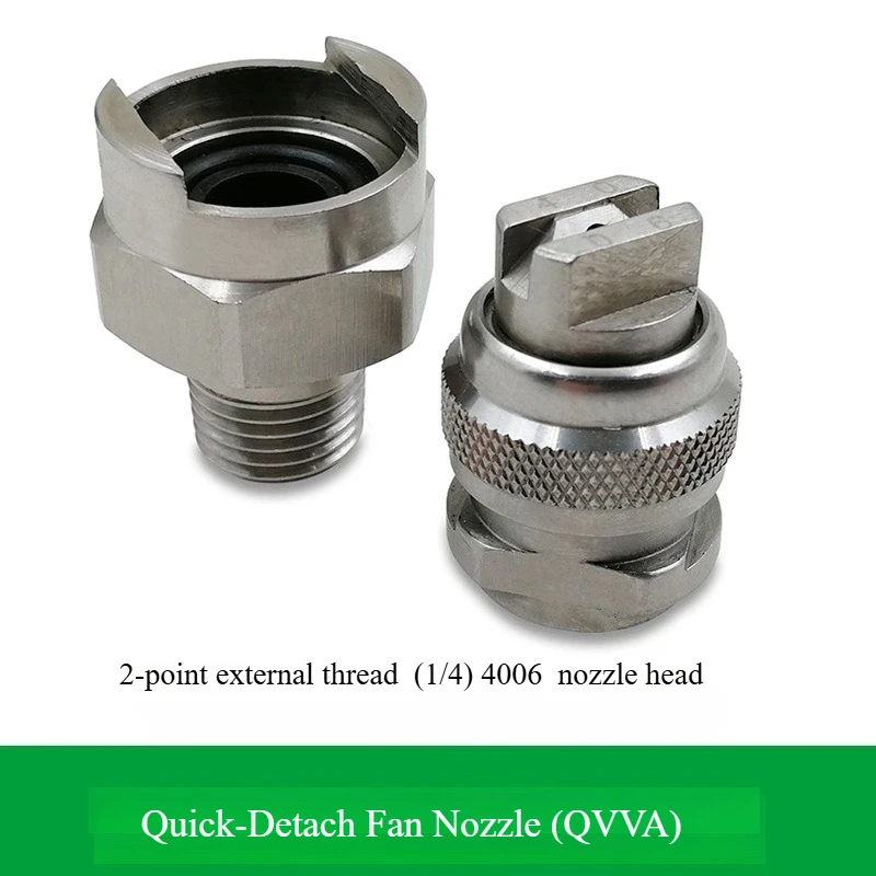 Boquilla tipo ventilador de instalación rápida de acero inoxidable, serie QUA y QVVA, limpieza Industrial, refrigeración, atomización y desengrasante, boquilla de enjuague - imagen 3