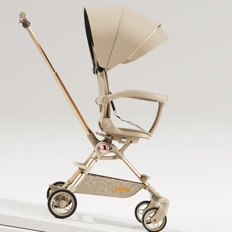 Cochecito de bebé ligero y plegable con asiento bidireccional - imagen 4