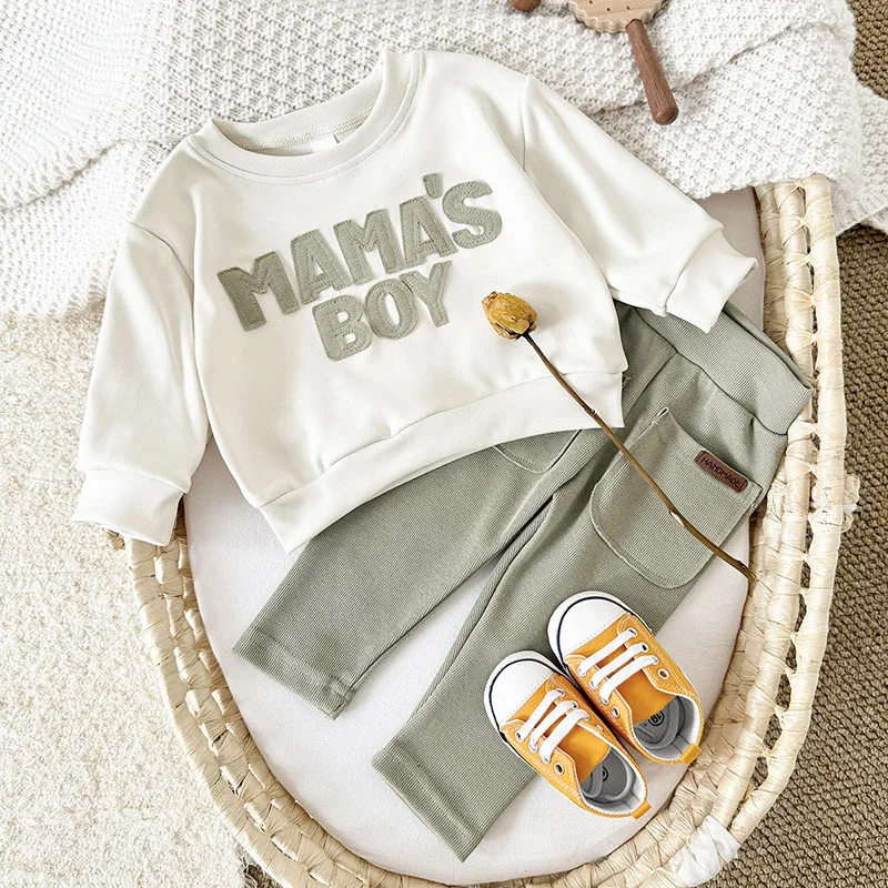 MILANCEL Conjunto otoño bebé niña: sudadera con capucha + pantalones - imagen 4