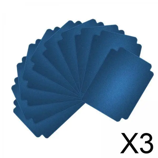 Separadores de tarjetas comerciales PP, separador de páginas de tarjetas azules, organizador de clasificación para tarjetas de juego coleccionables y juegos de cartas