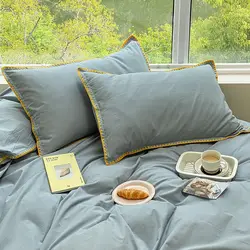 Funda de almohada infantil de algodón suave y transpirable