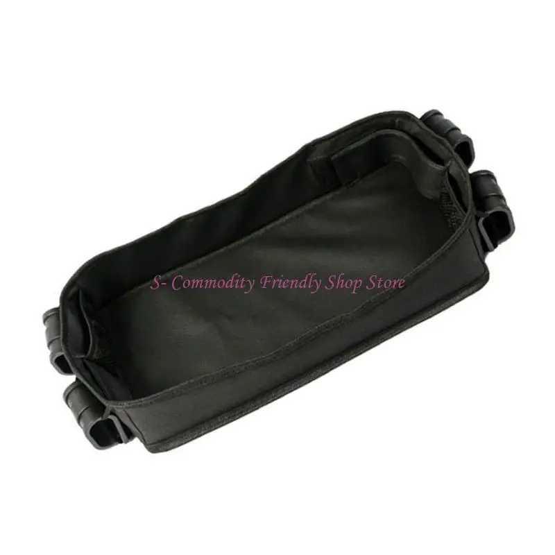 Placa almacenamiento bandeja viajes 85AE con portavasos seguros y bolsillos almacenamiento para organizador - imagen 4