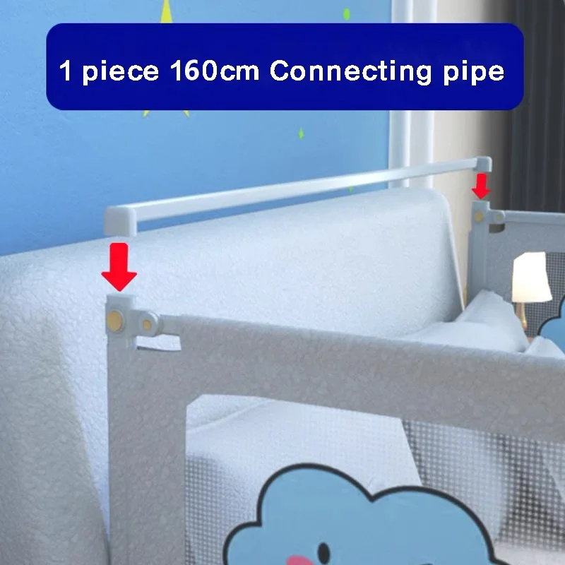 Barandilla de cama ajustable, rieles de conexión para parque infantil de bebé, barrera de seguridad para cama, rieles de seguridad anticaída para cama, valla para bebé - imagen 2