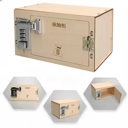 Caja de contraseña de madera DIY para niños, caja de código de montaje, proyectos escolares de ciencia, Kits de experimentos, juguetes científicos, juguetes educativos STEM