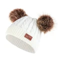 brown pom ball white