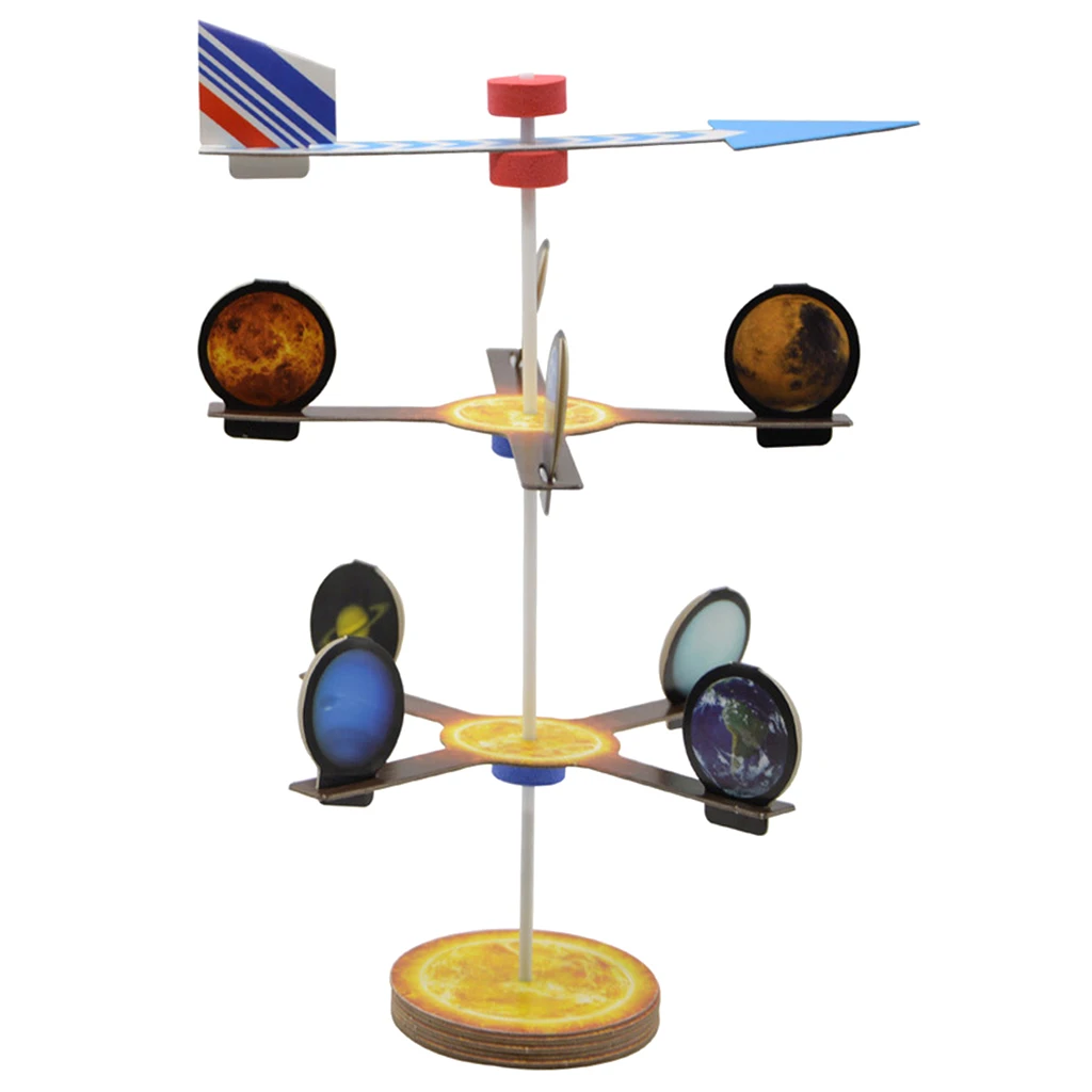 DIY Rotatable Planets Model Exploring Geography Astronomy Educational Science Building s Toy
