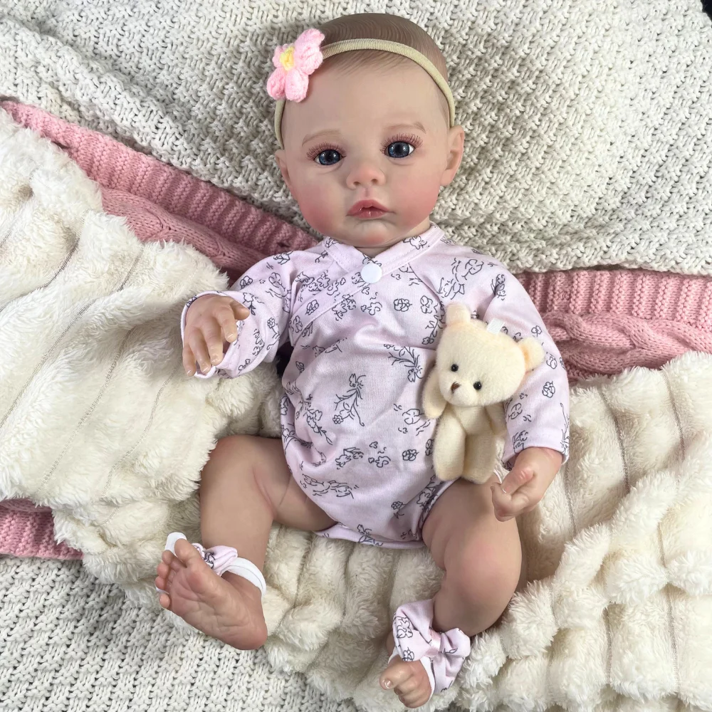 MRB Muñeca reborn realista de vinilo para niña recién nacida - imagen 3