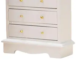 Armario vertical en madera para casa de muñecas miniatura