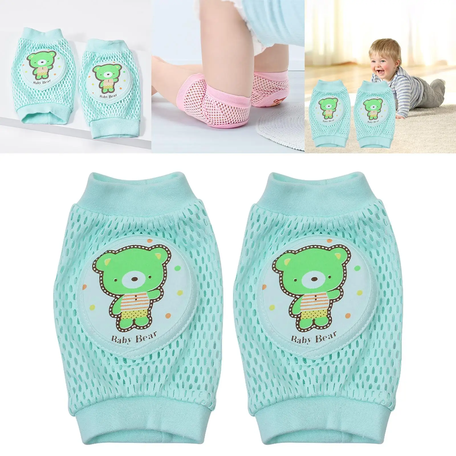 Baby Crawling Anti-Slip Knee Pads, Unisex Baby Toddlers Kneepads Leg Warmer Baby Crawling Anti-Slip Knee Pads, Unisex Baby Toddlers Kneepads Leg Warmer