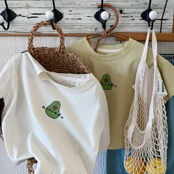 MILANCEL Camiseta de verano niño con aguacate – Corte holgado