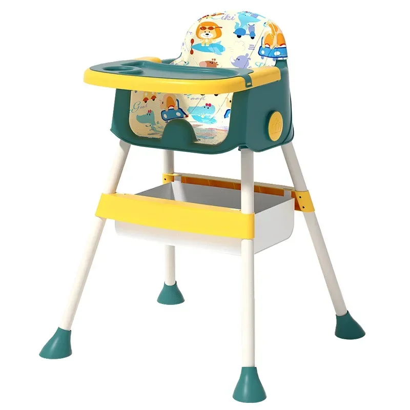 Silla de comedor para bebé, plegable, portátil, para uso doméstico, silla de aprendizaje para bebé, asiento multifuncional para mesa de comedor para niños - imagen 5