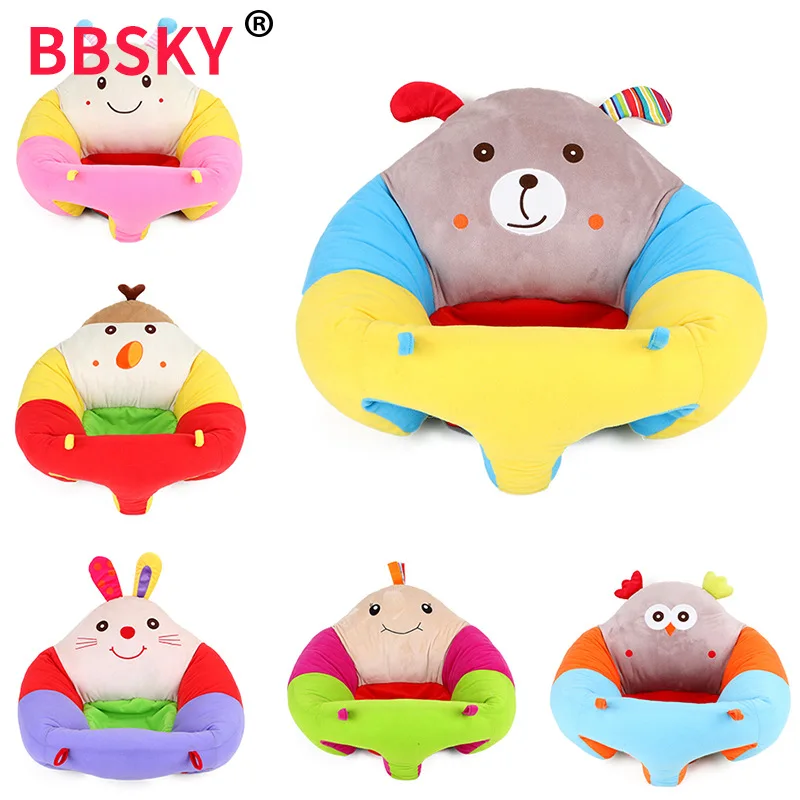 Asientos para bebé, sofá, lindos animales creativos de dibujos animados, sofás de felpa para aprender a sentarse, jugar, aberturas de asiento, venta al por mayor de juguetes para niños - imagen 3