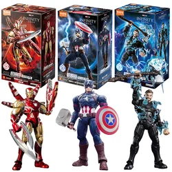 Blokees Los Vengadores Capitán América Iron Man MK85 Thor Figuras de acción Juguetes de ensamblaje Modelo Colección para niños Regalo