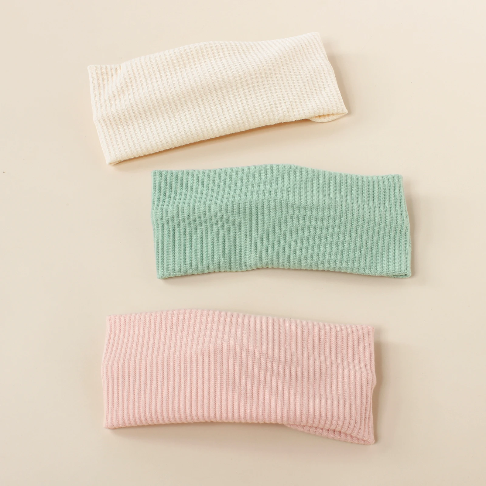 Diadema trenzada para bebé – Pack de 3 bandas lisas sport - imagen 5