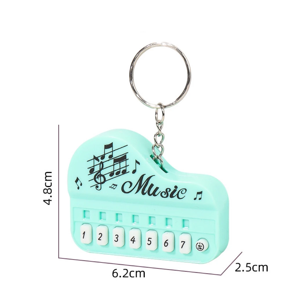 Mini llavero piano electrónico con luces y sonidos para niños - imagen 4