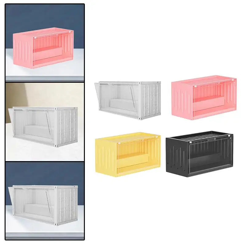 Display Case for Collectibles Statue Action Figures Dolls Cabinet Showcase for Dresser Countertop Bedside Table Offices Homes