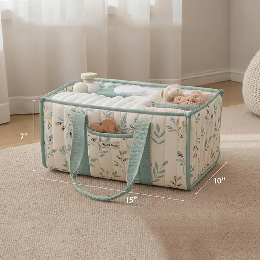 Bolsa organizadora de pañales para bebé, apiladores y carritos portátiles plegables, bolsa de almacenamiento de alta capacidad para cosas de bebé - imagen 5