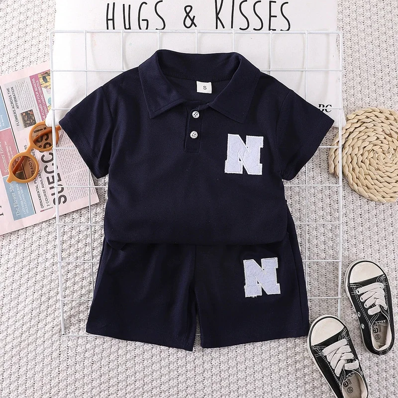Conjunto de polo manga corta y pantalón corto para niño - imagen 2
